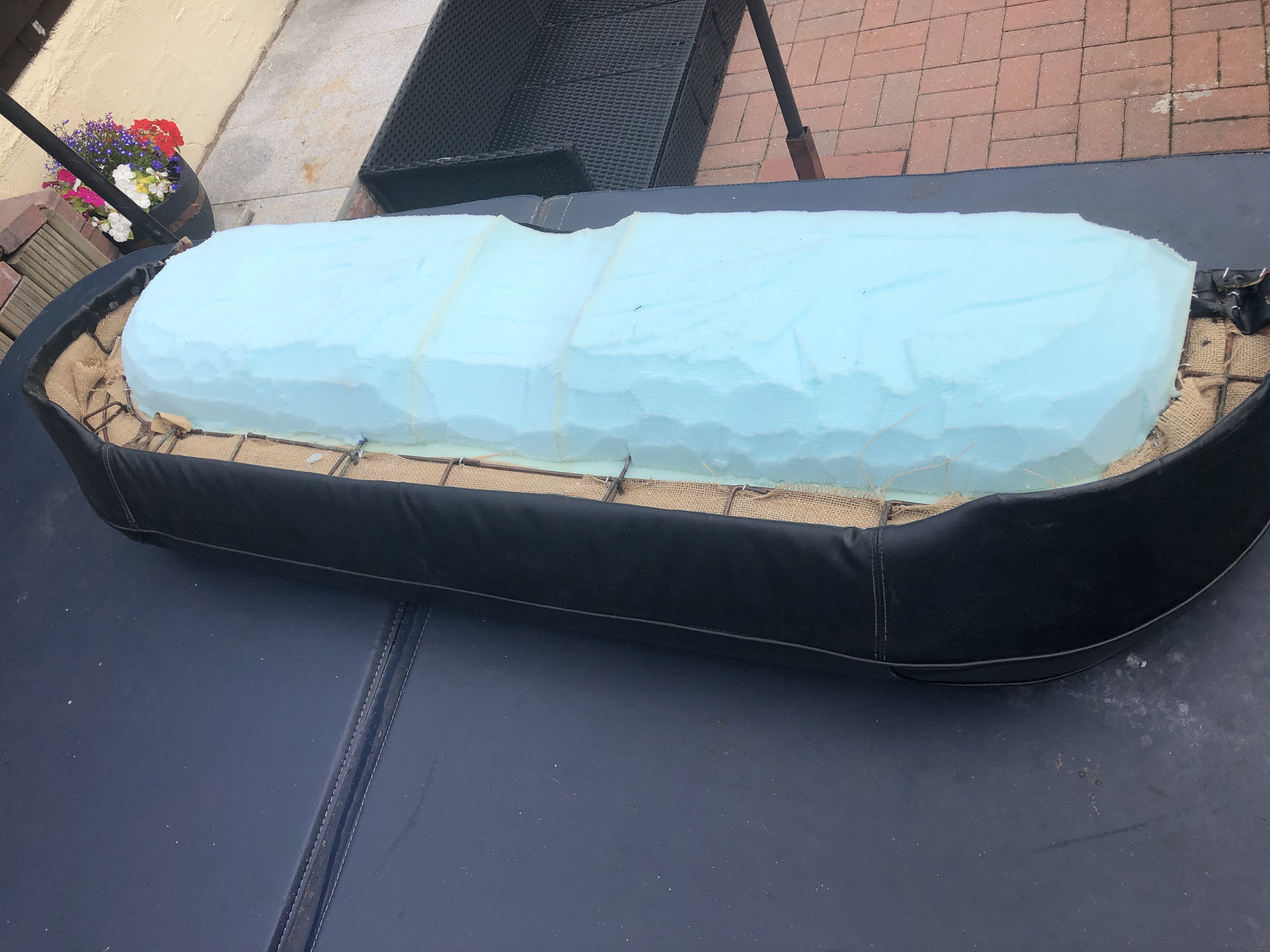 7. 4 inch foam cut to shape..JPG